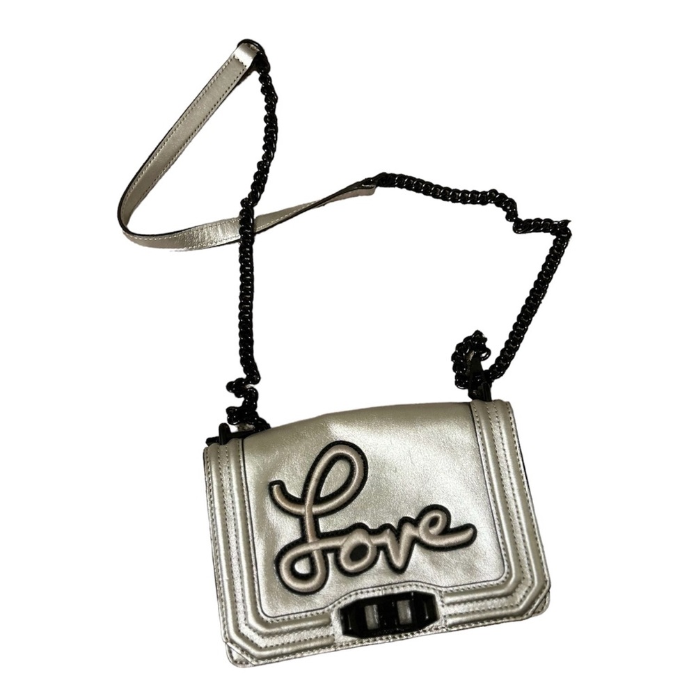 Silver Rebecca Minkoff “Love” Crossbody